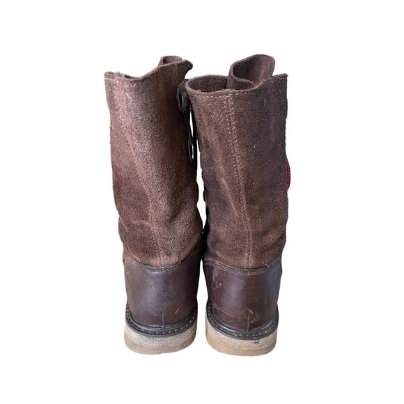 Sorel Womans 7 Scotia Distressed Waterproof Leather Lace Up Boots Suede Brown - Picture 4 of 6